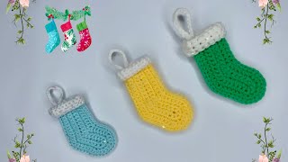 Super Easy and Fast Crochet Christmas Stocking for beginners [upl. by Espy88]