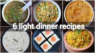 6 light healthy dinner ideas  light dinner recipes for weight loss  diet recipes lose weight [upl. by Vittoria]