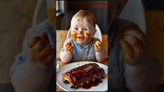 AI Baby’s First Cake Experience 🎂👶  Adorable and Hilarious Momentshorts [upl. by Aiyram]