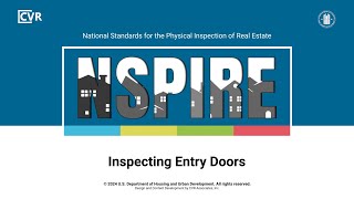 NSPIRE Standards How to Inspect Doors – Entry [upl. by Alauqahs]