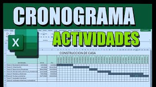 Como hacer un DIAGRAMA de GANTT DINAMICO en EXCEL [upl. by Arvie]