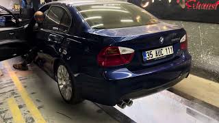 BMW E90 330i  Emil Custom Exhaust [upl. by Ettevi340]