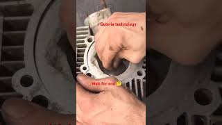 Cylinder head cleaning youtubeshorts trending mechanic trendingshorts shortvideo [upl. by Allsopp]