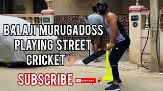 Balaji Murugadossnew cute video 🙈❤️ playing street Cricket 🏏balajians never miss it ❤️🧡🔥 [upl. by Eveineg]