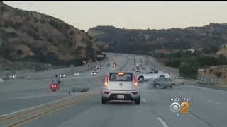 Caught On Camera Road Rage Incident Ends In Rollover Crash [upl. by Nemsaj]