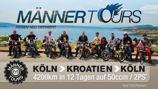 Mopedtour von Köln nach Kroatien mit der Honda CB 50 J [upl. by Dierolf328]