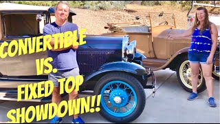 Whats better Convertible top or fixed top on a Ford Model A roadster vs coupe SHOCKING TRUTH [upl. by Atiral910]