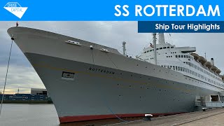 ss Rotterdam Ocean Liner Ship Tour Highlights [upl. by Miguela]