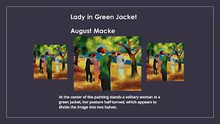 Lady in Green Jacket August Macke [upl. by Surtimed]