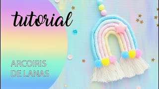 🌈Haz tu propio arcoiris con lanas o hilos🌈 [upl. by Netsrek]