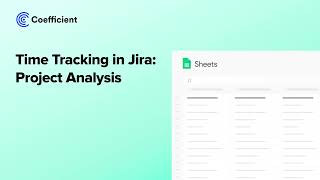 Time Tracking in Jira Project Analysis with Template [upl. by Morel]