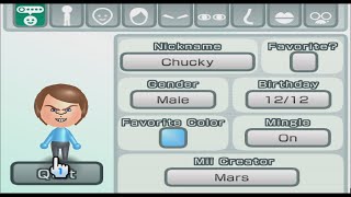 Chucky  Childs Play  Mii 2498 [upl. by Reilamag]