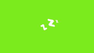 ZZzzz Sleep animation effect  green screen animation [upl. by Elberfeld595]