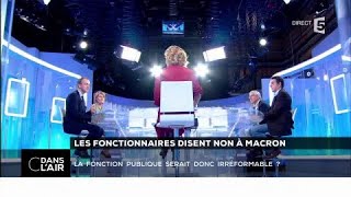 Les fonctionnaires disent non à Macron  Les questions SMS cdanslair 09102017 [upl. by Caspar]