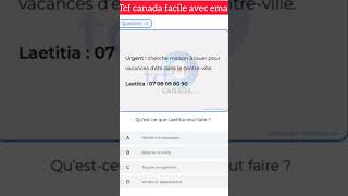 compréhension écrite de TCF Canada série 161 [upl. by Aisac]