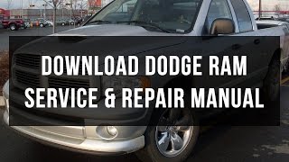 Download Dodge RAM Service and repair manual free [upl. by Votaw]