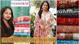 Fashor KurtiampKurta Set Haul  Party amp Wedding Collection  Ranjana R [upl. by Showker487]