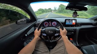 2021 Hyundai Veloster N DCT  POV Cutting Up Back Roads [upl. by Aicilif909]