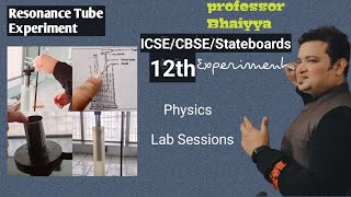 Resonance Tube Experiment 12th Physics Lab Practical Experiment  Professorbhaiyya [upl. by Jillie]