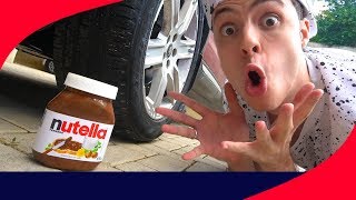 CARRO VS NUTELLA  Experimento [upl. by Eserahc]