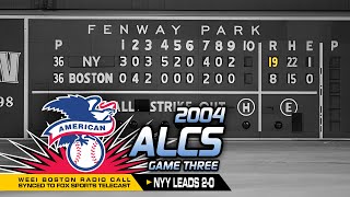 2004 ALCS Game 3 Yankees vs Red Sox — FOXTV amp WEEI Boston Resync [upl. by Inigo223]