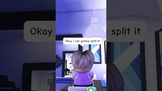 When you SPLIT FOOD with your Youngest Sibling…💀🤪 adoptme roblox robloxshorts [upl. by Rufena250]