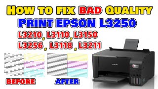 How to Fix Missing Ink on Epson L3250 Simple Filtering Method [upl. by Dryden63]