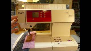 A Sewing Demo of a Pfaff Model 2022 Lifestyle sewing machine [upl. by Ramal]