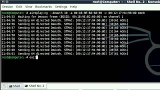 Hacking WPA Encrypted Wifi Backtrack 5 Aircrack Suite [upl. by Alphonso]