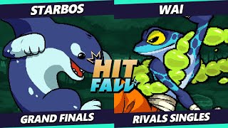 Hitfall 25 GRAND FINALS  Wai Ranno Vs starbos L Orcane Rivals of Aether [upl. by Dermott]