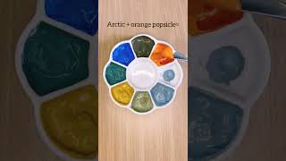 Palette color mixing asmr colormixingguessthecolorpaletteshorts [upl. by Brenan]