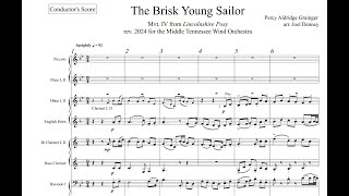 Woodwind Choir quotThe Brisk Young Sailorquot from Lincolnshire Posy [upl. by Oinota949]