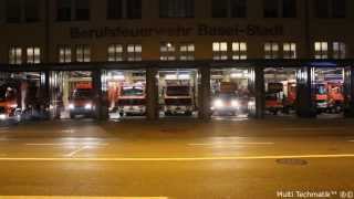 Jahreswechsel 20132014 Berufsfeuerwehr BaselStadt Blaulicht Sirene FULL HD [upl. by Kavita]