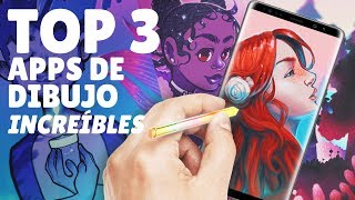 TOP 3 MEJORES APLICACIONES PARA DIBUJAR EN ANDROID  Happip [upl. by Rodnas]