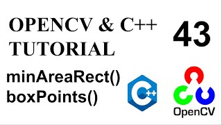 OPENCV amp C TUTORIALS  43  minAreaRect  boxPoints  Rotated Rectangle in Opencv [upl. by Aicats548]