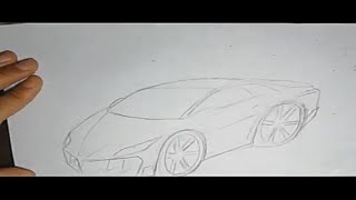 apprendre à dessiner une voiture de sport [upl. by Nileuqcaj]