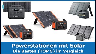 Powerstationen mit Solarpanel 2024 TOP 5 🥇 Powerstation Testsieger im Vergleich gut und günstig [upl. by Gideon958]