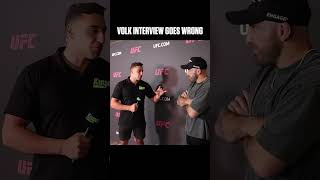 Volk Interview Goes Wrong mma ufc volkanovski ufcfighter [upl. by Nahguav542]