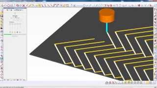 ALPHACAM ECO Common Line Cutting [upl. by Lacagnia526]