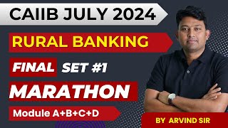 CAIIB Rural Banking  CAIIB Rural Banking Marathon  Part 1  By Arvind Sir [upl. by Corene]