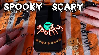 ASMR THE SPOTIFY TRIGGER HALLOWEEN EDITION 🎃 Soft Mouth Sounds and Whispers [upl. by Peggy103]