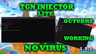 DESCARGAR E INSTALAR EL MEJOR EXPLOIT INJECTOR PARA ROBLOX TGN LITE ACTUALIZADO SIN BANEOS OCTUBRE [upl. by Irved]