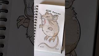 Raticate Drawing ilustração sketchbook pokemonart [upl. by Haleeuqa35]