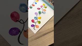 How to paint a string of Christmas lights with watercolor [upl. by Nosylla]