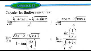 Limite et continuité 2 bac SM Ex 52 page 58 Almoufid [upl. by Alleira855]