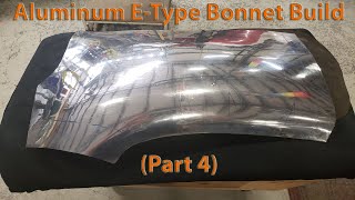 Metal Fabrication Jaguar EType Aluminum Bonnet Build Part 4 [upl. by Leoline]