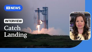 How significant is SpaceXs chopsticks rocket catch  ABC NEWS [upl. by Euf]