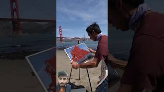 Zach king showed the Golden Gate Bridge is Red 😱😲 zachking haasinmukhtar haasinmukhtarking [upl. by Rafaj796]