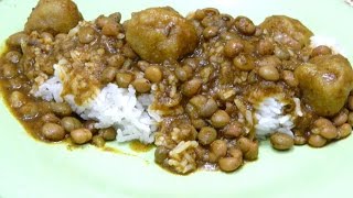 Boricua style Gandules Guisados con Bollitas de Platano [upl. by Kcirddor]