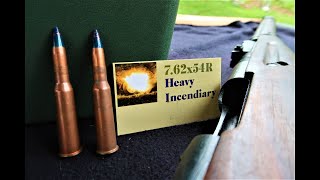 Mosin Incendiary Rounds 762x54R 🔥🔥🔥 [upl. by Auburta]